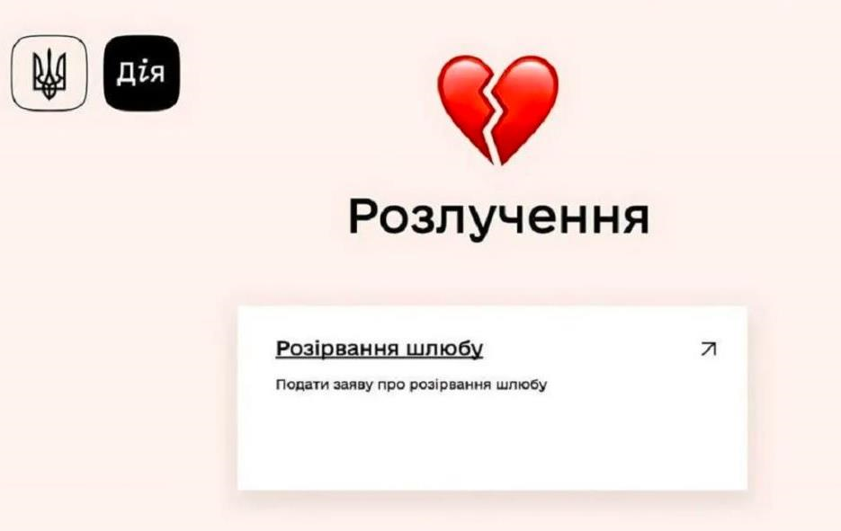 Розлучення онлайн: відомо, коли запрацює нова послуга у Дії
