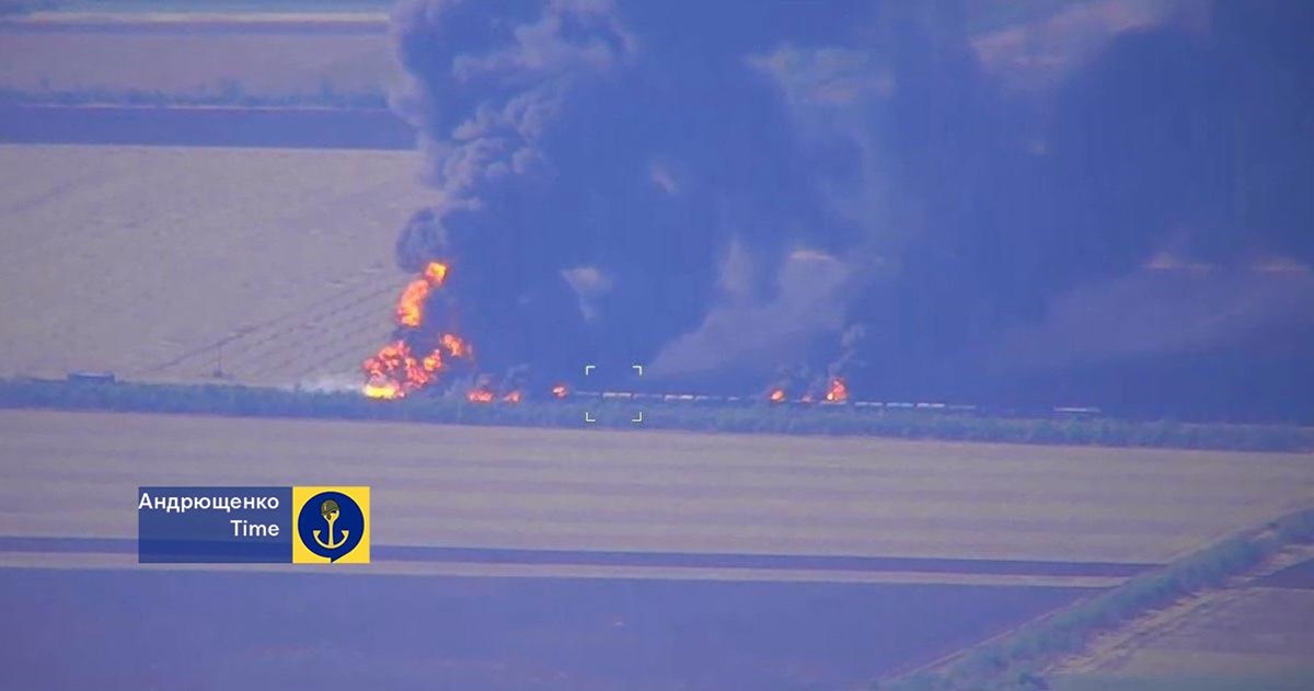ЗСУ розтрощили російський потяг з пальним