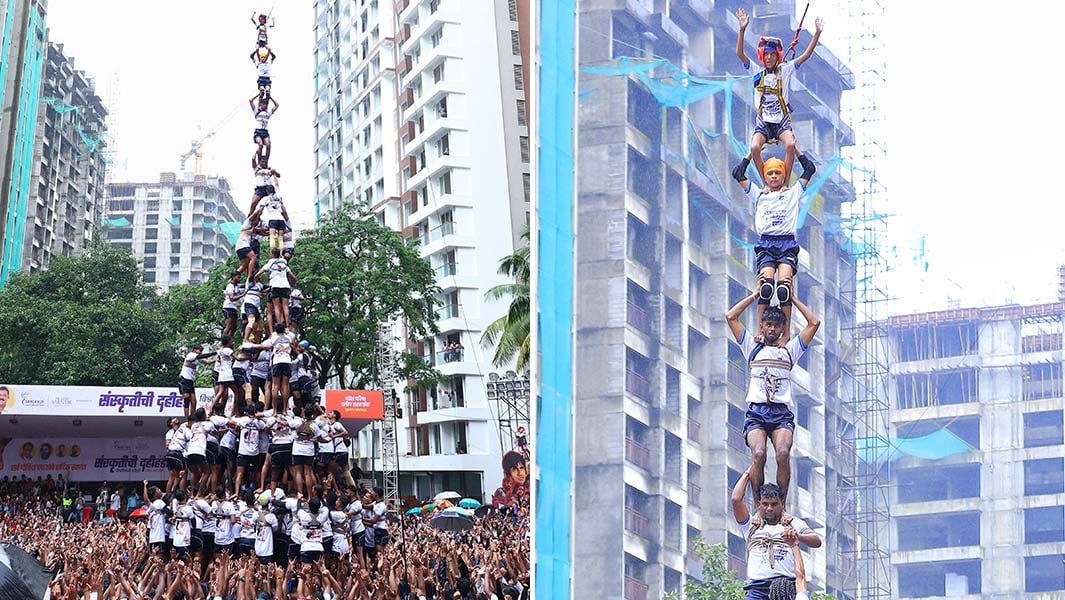 В Індії збудували найвищу “живу піраміду” у світі