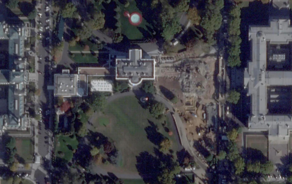 Частину Білого дому знесли задля бальної зали Трампа