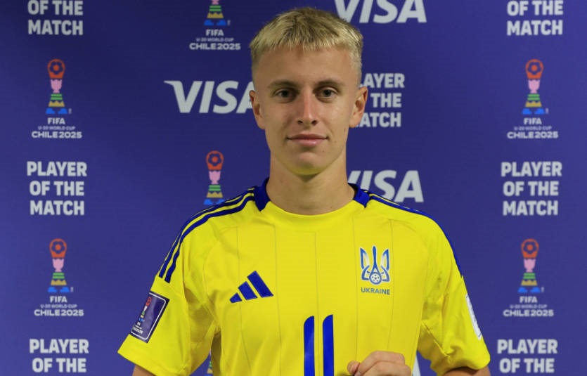 Гравець України відзначений за матч з Парагваєм